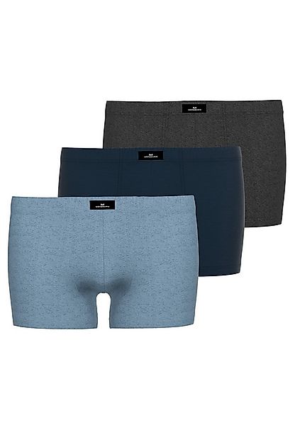 GÖTZBURG Boxershorts GÖTZBURG Herren Pants blau uni 3er Pack (3-St) günstig online kaufen