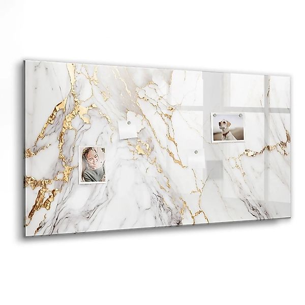 Tulup Beschreibbare Glasmagnettafel Dekorativer Marmor 120x60 cm Magnettafe günstig online kaufen