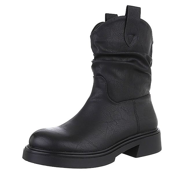 Ital-Design Damen Freizeit Plateaustiefelette (87740213) Blockabsatz Stiefe günstig online kaufen