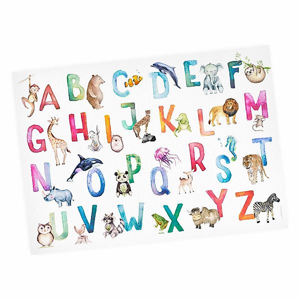 nikima Poster Kinder Lernposter Tier ABC günstig online kaufen