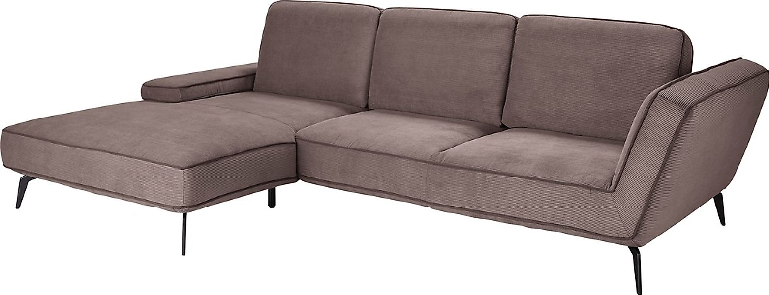 set one by Musterring Ecksofa »SO 4500, Füße schwarz matt, inkl Schwenkrück günstig online kaufen