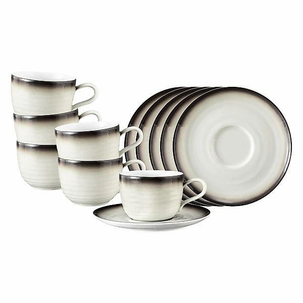 Seltmann Weiden Tasse "Kaffeetassen mit Untertassen Terra 260 ml 6er Set" günstig online kaufen