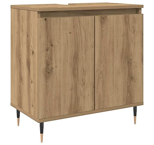 vidaXL Badezimmer-Set Badschrank Artisan-Eiche 58x33x60 cm Holzwerkstoff, ( günstig online kaufen