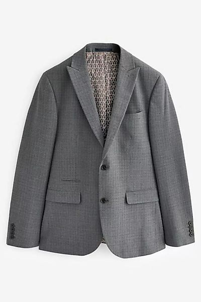 Next Baukastensakko Karierter Anzug aus Wollgemisch: Skinny Fit Jacke (1-tl günstig online kaufen