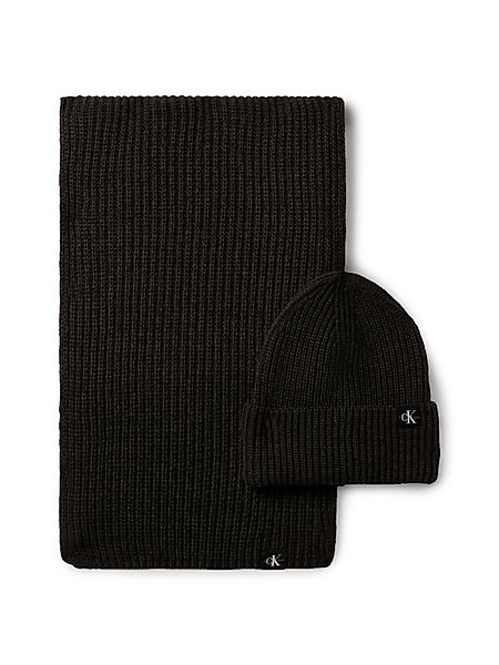 Calvin Klein Jeans Strickmütze Monogram Rib günstig online kaufen