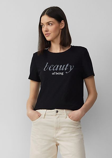s.Oliver Kurzarmshirt Jersey-T-Shirt mit Schriftprint und günstig online kaufen