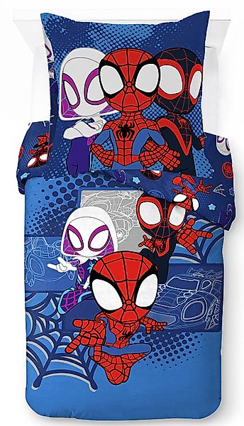 MARVEL Kinderbettwäsche "Marvel Spidey Bettbezug-Set 135x200 cm + Kissenbez günstig online kaufen