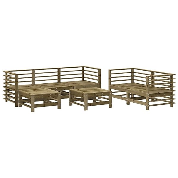 vidaXL 7-Tlg Garten-Lounge-Set Kiefernholz Imprägniert 3186199 günstig online kaufen