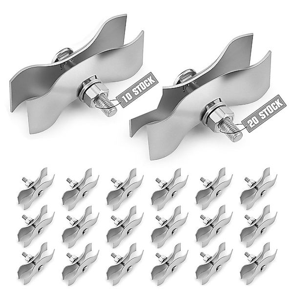 XERSEK Zaunverbinderset 10/20Stk Bauzaun Verbindungsschelle 42x42mm günstig online kaufen