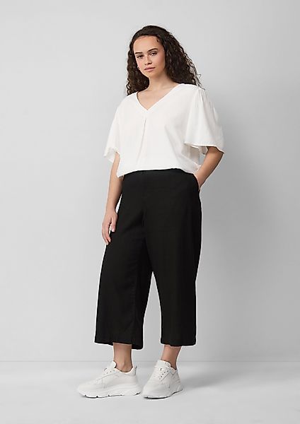 QS Stoffhose Culotte aus Leinenmix günstig online kaufen