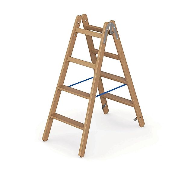 Werner Holz Stufenstehleiter Zweiseitig Begehbar 2x4 Stufen günstig online kaufen