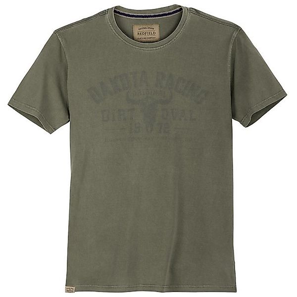 redfield Rundhalsshirt Redfield XXL T-Shirt oliv Vintagelook Dakota Racing günstig online kaufen