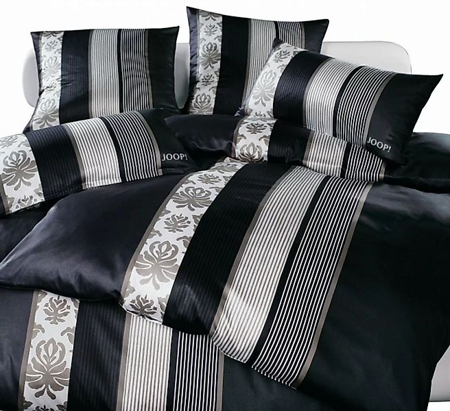 JOOP Bettwäsche Ornament Stripe schwarz 4022-09 günstig online kaufen