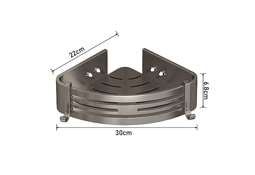 Fanttik Duschregal Duschablage ohne Bohren Badezimmer Organizer,Badregal Du günstig online kaufen