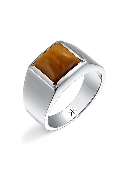 Kuzzoi Siegelring Siegelring Tigerauge Braun 925 günstig online kaufen