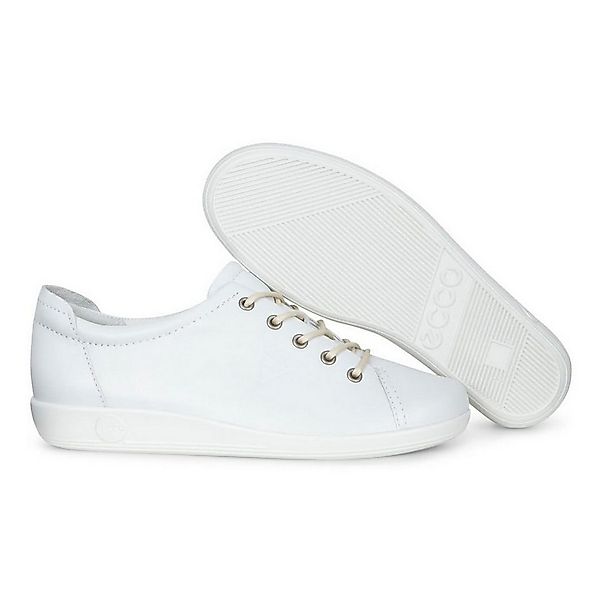 Ecco Soft 2.0 Tie (leichte und flexible Sohle) weiss Damen Sneaker günstig online kaufen