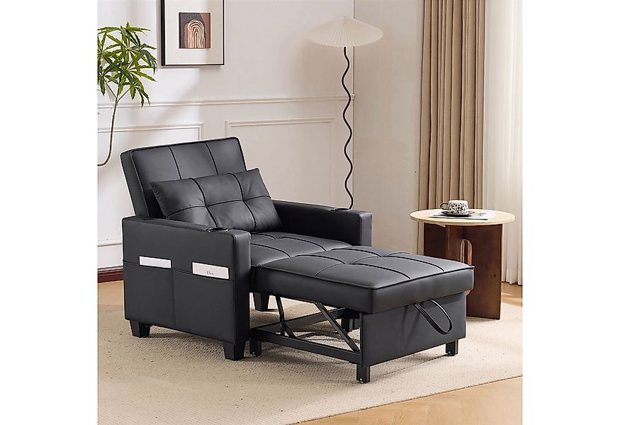 MODFU Schlafsofa Sessel für kleine Räume, 3-in-1 Ausziehbares Schlafsofa mi günstig online kaufen