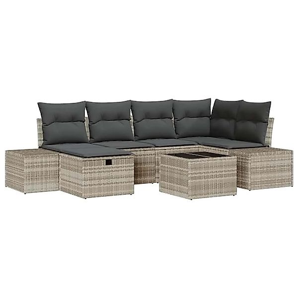 vidaXL Sofa Set mit Kissen 6-Tlg Poly-Rattan 3360723 günstig online kaufen