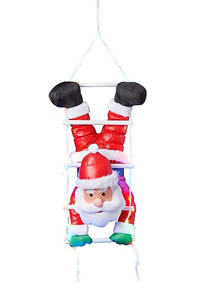 BONETTI LED Dekofigur Weihnachtsmann kopfüber, Timerfunktion, günstig online kaufen