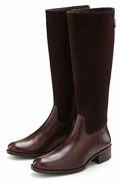LASCANA Stiefel "Stiefelette," mit runder Schuhspitze, mit Reißverschluss, günstig online kaufen