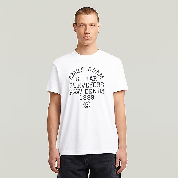 G-STAR T-Shirt "Purveyors" mit Rundhals, Frontprint günstig online kaufen