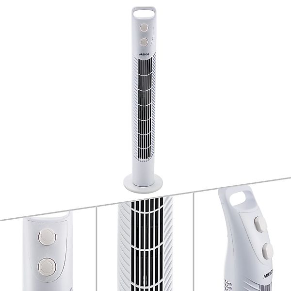 Arebos Turmventilator mit Timer, 40 Watt, günstig online kaufen
