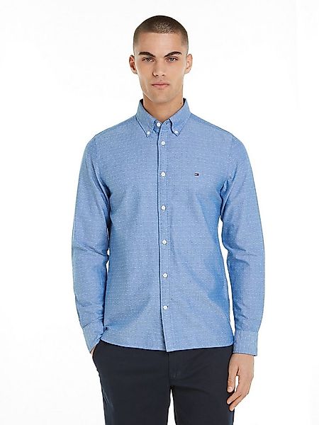 Tommy Hilfiger Langarmhemd OXFORD DOBBY Slim Fit SHIRT günstig online kaufen