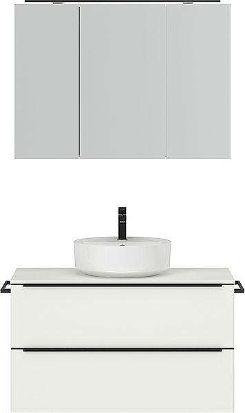 nobilia® Badmöbel-Set »Alvene« vormontiert, mit Soft-Close, 2 Stk. tlg. ink günstig online kaufen