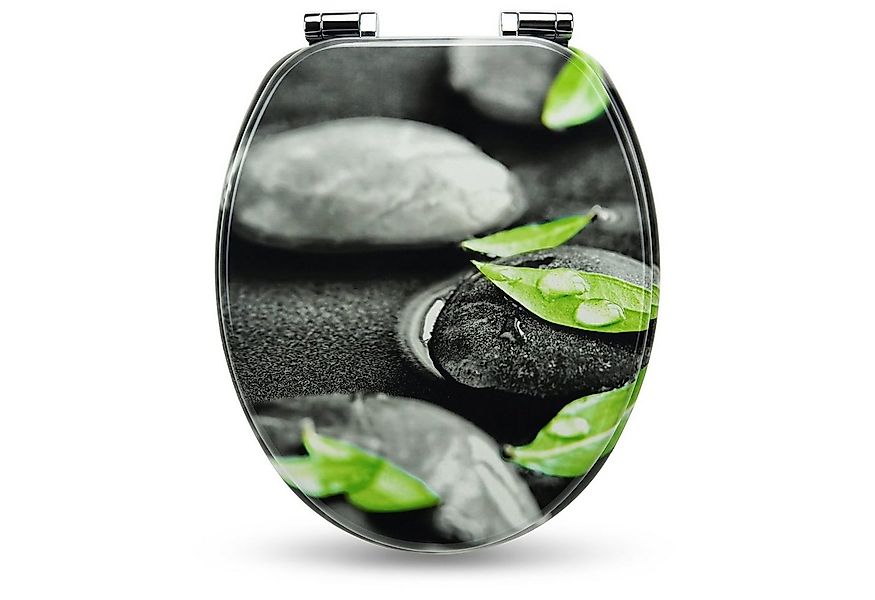 Sanfino WC-Sitz "Rocks" hochwertiger Toilettendeckel mit Absenkautomatik un günstig online kaufen