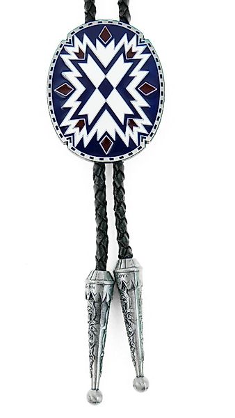 Westernlifestyle Krawatte Indianisches Ornament Bolo Tie günstig online kaufen