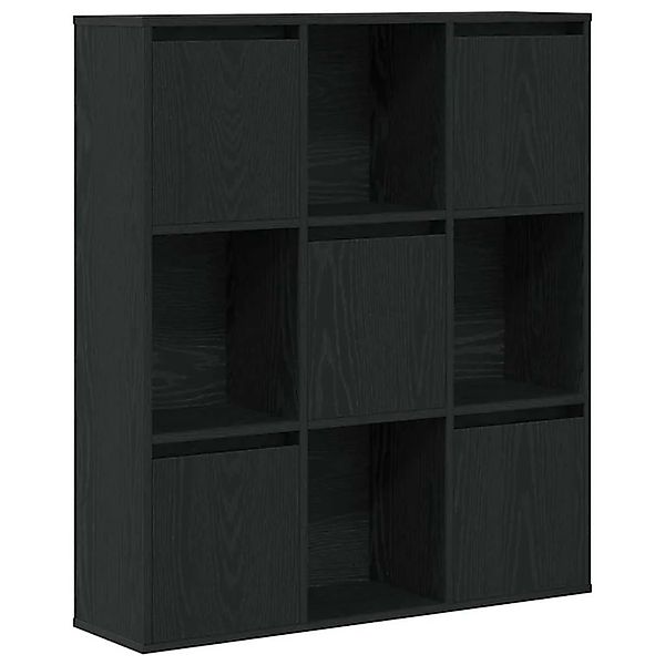 vidaXL Bücherregal Schwarz Eichen-Optik 89x24x101,5 cm Holzwerkstoff 860401 günstig online kaufen