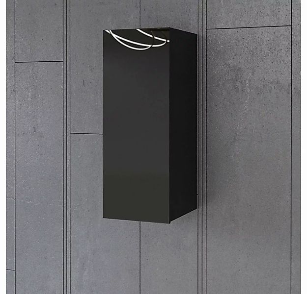 Lomadox Hängeschrank HOOVER-83 Hängeschrank Wohnzimmer schwarz modern mit G günstig online kaufen