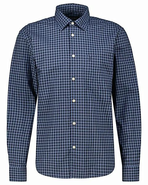 Marc O'Polo Langarmhemd Herren Freizeithemd im Vichy-Karo Regular Fit (1-tl günstig online kaufen