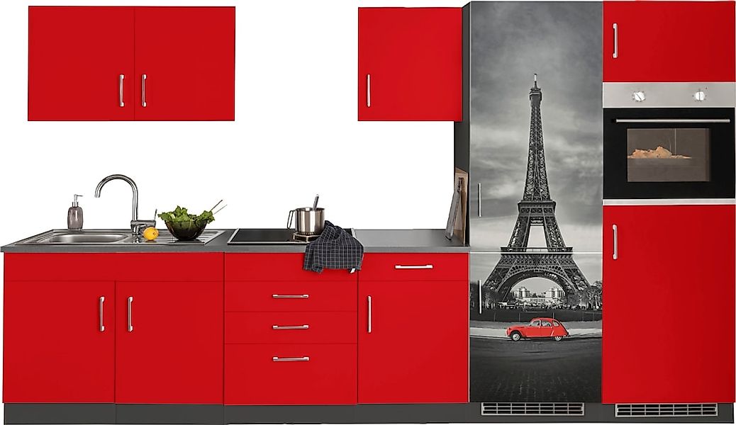 KOCHSTATION Küchenzeile "KS-Paris – Küchen mit einzigartigen Fotomotiven au günstig online kaufen