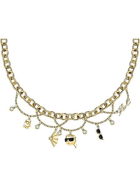KARL LAGERFELD Collier Karl Lagerfeld Damen-Kette Edelstahl 5 Kristall günstig online kaufen