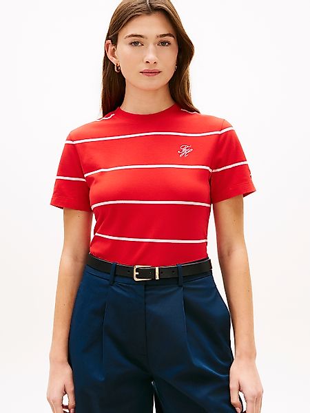 Tommy Hilfiger Kurzarmshirt "TH SCRIPT REGULAR C-NECK SHORT SLEEVE TEE" günstig online kaufen