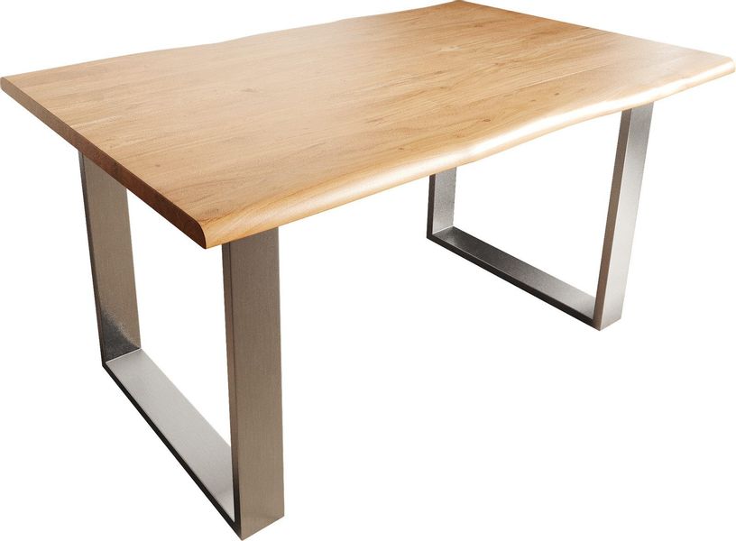 DELIFE Esstisch Edge, Akazie Natur 140x90 günstig online kaufen