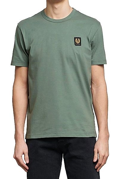 Belstaff T-Shirt Retro 1924 Patch Regular Fit Shirt Gesticktem Rand versehe günstig online kaufen