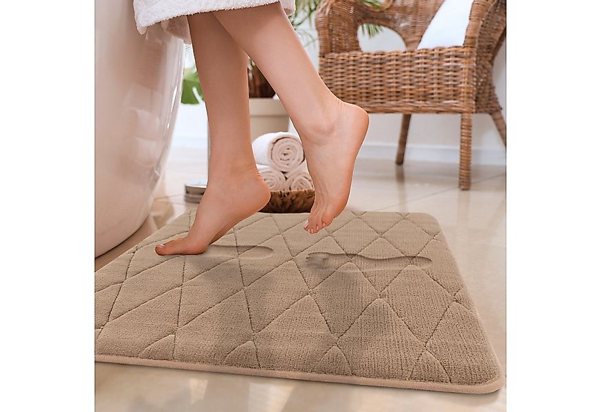 Paco Home Badematte Corby 254, Memory-Schaum Effekt, Höhe 13 mm, rutschhemm günstig online kaufen