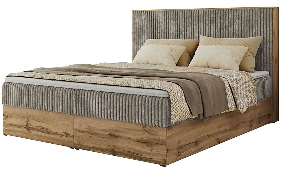 Boxbett mit Bettkasten Wood Classic ¦ braun ¦ Maße (cm): B: 144 H: 120 Bett günstig online kaufen