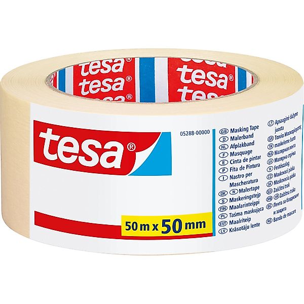 Tesa Maler-Krepp Economy 50 m x 50 mm günstig online kaufen