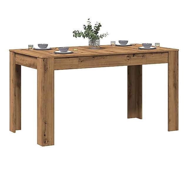 vidaXL Esstisch, Esstisch Artisan-Eiche 140x74,5x76 cm Holzwerkstoff günstig online kaufen