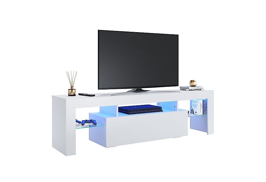 SONNI Lowboard Lowboard TV Board, Der moderne TV-Schrank, Weiß/Schwarz TV L günstig online kaufen