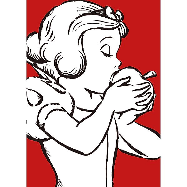 Komar Bild "Snow White Apple Bite - red" Disney 1 Stk. tlg. Wandbild zur De günstig online kaufen