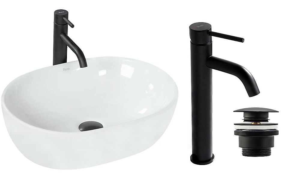 GTM Design Aufsatzwaschbecken AMELIA Modern Waschbecken günstig online kaufen