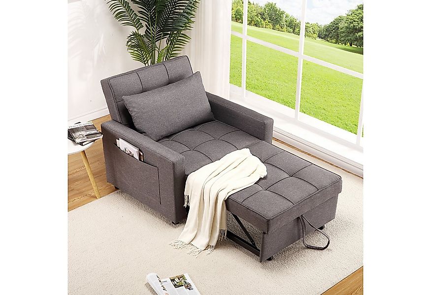 GarveeMore Schlafsofa 3-In-1 Bettsofa mit Schlaffunktion Faltbares Einzelso günstig online kaufen