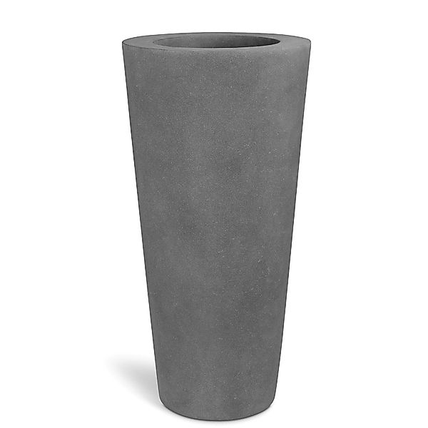 Polystone Conical Outdoor Bodenvase Ø 46 cm, Höhe 95 cm grau günstig online kaufen