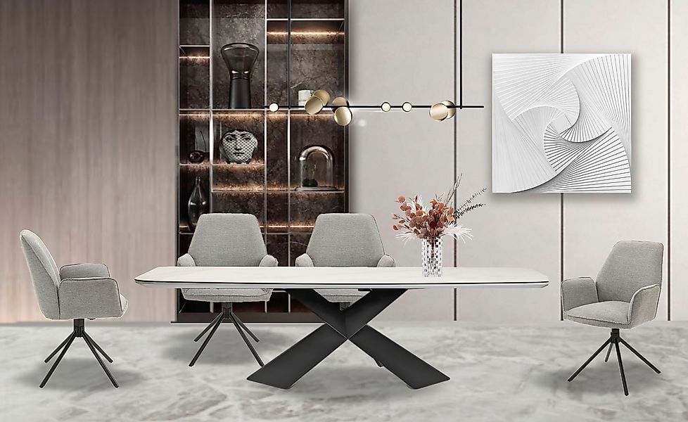 byLIVING Esszimmerstuhl »Blair« (Set) 2 Stk. Webstoff 2er-Set, 360 Grad dre günstig online kaufen