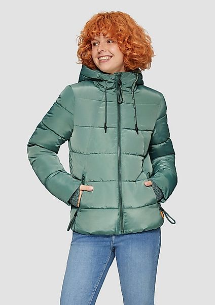 QS Winterjacke Outdoor-Jacke Wattierte Steppjacke mit Kapuze günstig online kaufen