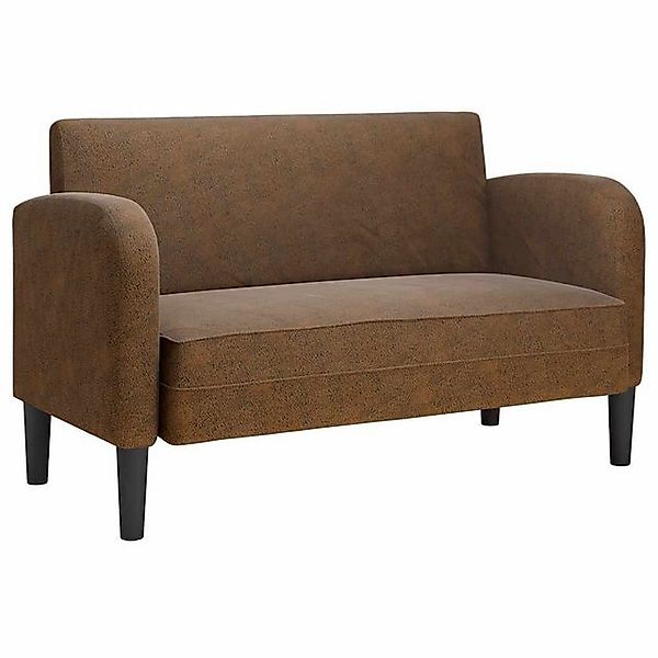 vidaXL Sofa Zweisitzer-Sofa Braun 110 cm Kunstleder günstig online kaufen